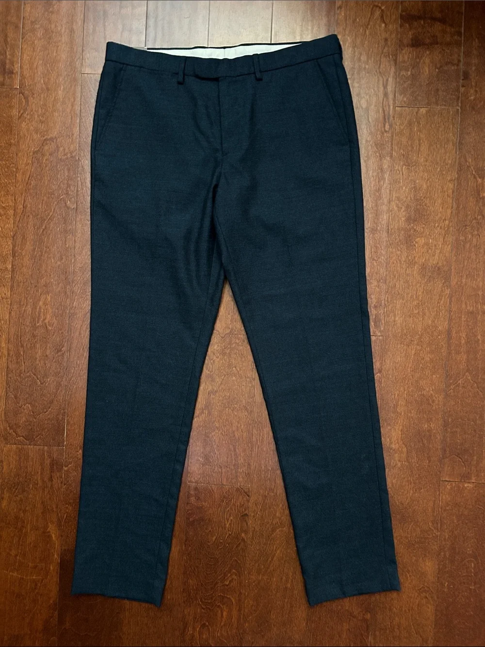J.Crew 100% Wool Men’s Bowery Suiting Trousers in Dark Blue, W33 L32, NWT